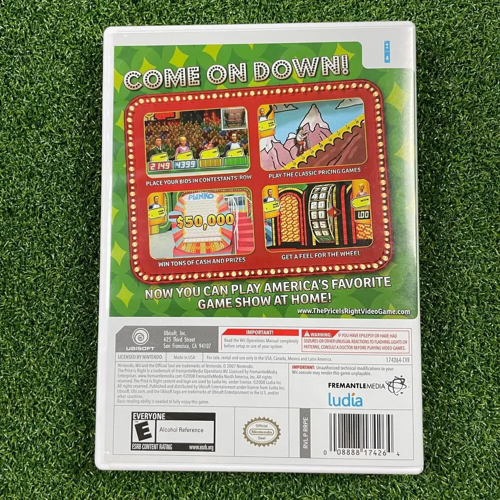 The Price is Right (Nintendo Wii, 2008) Complete with Manual